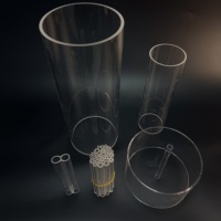 Tubo de Vidrio de Cuarzo Transparente Resistente a Altas Temperaturas con Servicios de Corte, Doblado y Soldadura, Venta de Fábrica