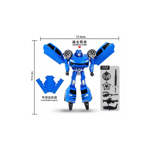 Modèle de jouet de véhicule de course transformable en un clic, robot chevalier télécommandé en plastique élégant à changement rapide - Product Image 1