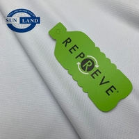 Tissu tricoté interlock en maille à œillets en polyester recyclé Repreve 100 GRS, couleur RAL unie, haute performance, évacuant l'humidité