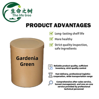 Extrait de gardénia noir foncé de qualité supérieure, additif colorant à haute stabilité pour les applications en boulangerie, laiterie et sauces