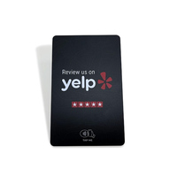Carte de menu professionnelle programmable intelligente NFC RFID NTAG213, étanche, 13,56 MHz, pour restaurant