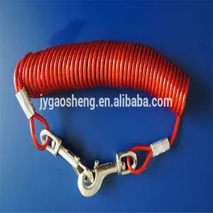 Outdoor Pet Training Spring Steel Wire Rope Retractable Dog Tie Out Cable