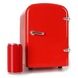 frigorífico 12v 220v Suppliers-Geladeira compacta portátil barata e barata, geladeira cosmética de 4l com geladeira sem compressor, 12v, 220v, ac dc