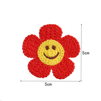 Broderie florale coréenne pour autocollants de vêtements, patchs pour chaussures, chapeaux, accessoires de coque de téléphone, laine à tricoter