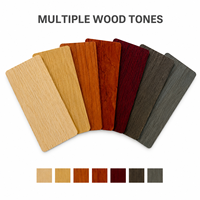 Panneau décoratif en acrylique PMMA à grain de bois personnalisé pour porte-menus, signalétique et décoration intérieure