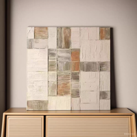 Peinture abstraite géométrique texturée dorée sur toile, art mural moderne, grand format, feuille d'or brillante, décoration murale bohème pour hôtel