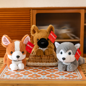 Thực tế & sống động như thật mềm handmade nằm Thú nhồi bông con chó đồ chơi sang trọng con chó con cho bé trai và bé gái - Product Image 2