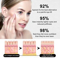 Crème raffermissante instantanée pour les yeux de marque privée Crème pour les yeux anti-âge raffermissante pour les ridules des pattes d'oie