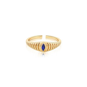 Bague ouverte ROXI Micro Pave avec zircon coloré, opale et pierre géométrique, motif étoile et œil, pour femme - Product Image 3