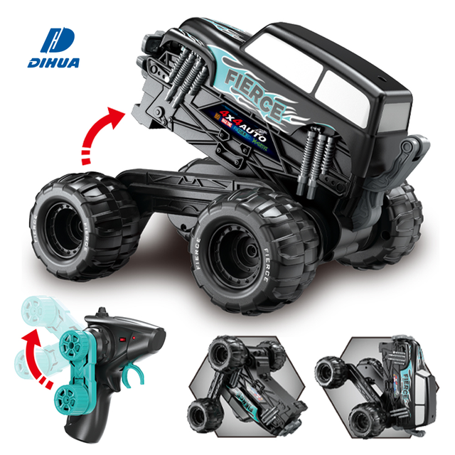 2.4G 1:12 Scale 6CH RC Hobby Stunt Car 360 Degree Flip Rotating Arm Control Adjustable Angle off Road Vehicle Kids Toy