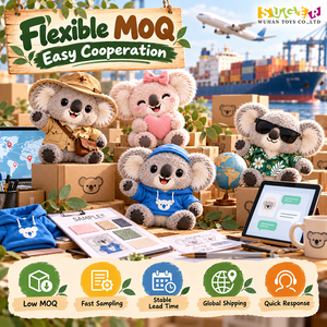 ตุ๊กตาโคอาล่าสีชมพูแบบขายส่ง ของขวัญตุ๊กตาหัว<span class=keywords><strong>ใจ</strong></span>นุ่มนิ่มสำหรับวันวาเลนไทน์ ชุดของขวัญและสินค้าขายปลีกพิเศษ - Product Image 5