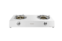 Table de cuisson double en verre trempé et acier inoxydable Hongkun HK-T03 GPL/GN, argent, pour usage commercial et domestique, vente en gros
