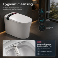 Couvercle électrique intelligent à ouverture automatique pour toilettes intelligentes, double chasse d'eau, réservoir encastré, chasse cyclonique, siphon en P/S encastré au sol
