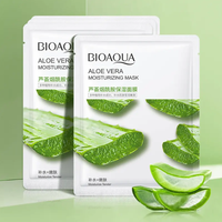 Masker Wajah Korea Mascarillas Faciales, Masker Wajah Alami dari Tumbuhan dan Buah, Perawatan Kulit, Masker Lembaran Pelembap