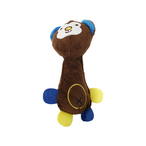 Jouet en peluche singe pour animaux de compagnie avec son, jouet à mâcher pour la dentition, jouet éducatif pour chiens - Product Image 1