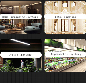 2ft tất cả-trong-một tích hợp T5 <span class=keywords><strong>LED</strong></span> ánh sáng đầy đủ PC tuyến tính chuyển đổi khung CCT tri-màu quay số mờ từ cài đặt ánh sáng - Product Image 5