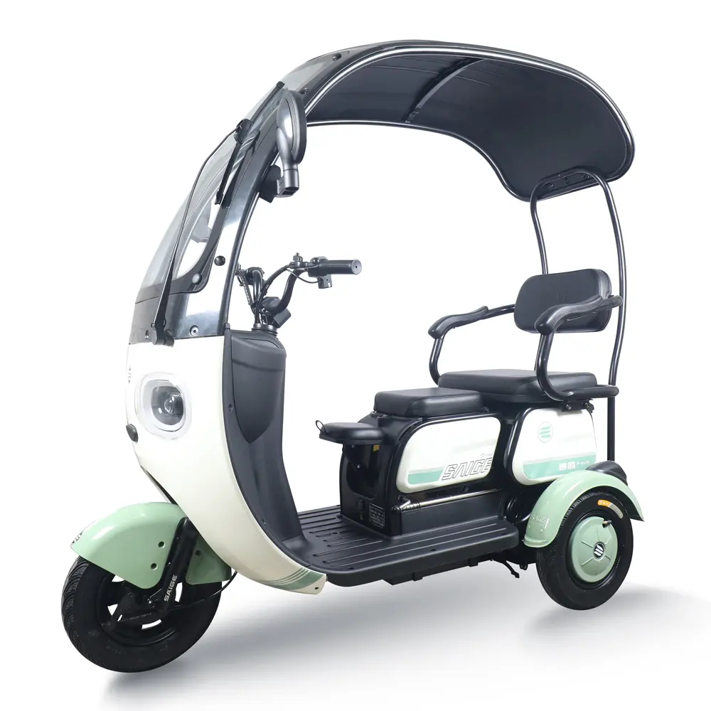 CQHZJ3輪貨物電動三輪車オートバイモビリティスクーターEバイク3輪電動自転車カバー付き