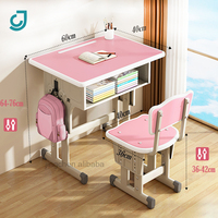 Vente en gros de table de salle de classe réglable en hauteur meubles pour enfants bureau primaire table d'étude pour enfants étudiants bureau et chaise d'école