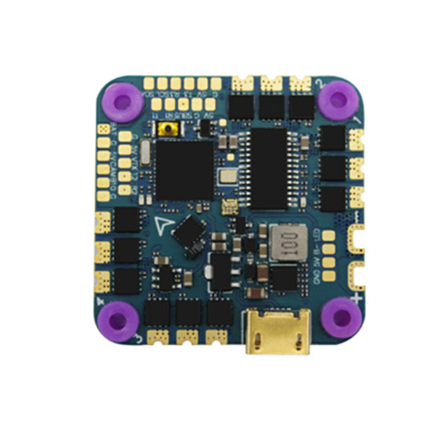 HAKRC F411 F4 OSD Flight Controller 20A Continuous/25A Peak AIO BLHELI_S 4in1 Brushless ESC W/ Barometer 5V BEC 16M Black Drone