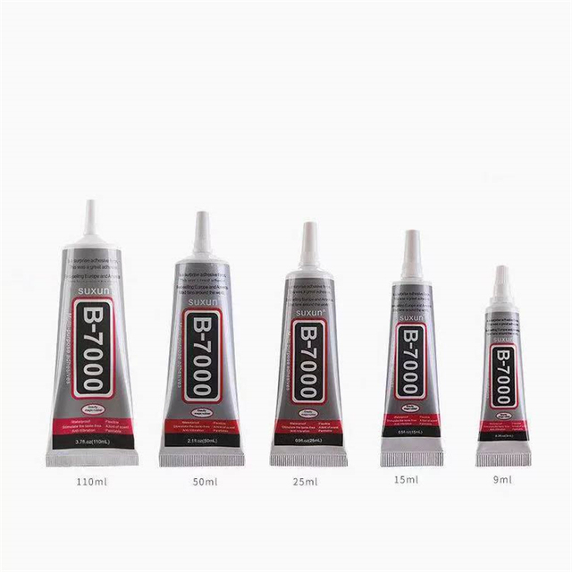 B7000 50ml Clear Glue Epoxy Resin for Mobile Phone Repair LCD Screen Glass Frame Flower Pot Crystal Fabric DIY Rhinestones Glue
