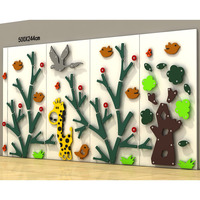 Mur d'escalade interactif pour enfants à domicile avec projection, système de jeu pour l'activité physique en intérieur