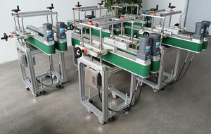 Có thể điều chỉnh tốc độ Mini chai bên kẹp chuyển kẹp băng tải không đáy với vành đai cao su để in ngày - Product Image 2