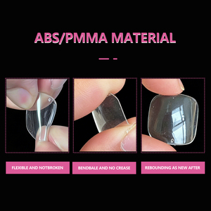 JIEYU CE PMMA/ABS Faux <span class=keywords><strong>ongles</strong></span> <span class=keywords><strong>courts</strong></span> transparents à couverture complète pour les écoles de <span class=keywords><strong>nail</strong></span> <span class=keywords><strong>art</strong></span> - Product Image 6