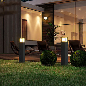 Landscape Outdoor Lawn Lamp Waterproof IP65 Driveway Yard Lighting Round Pole <strong>Street</strong> Post Top <strong>Light</strong> Led Solar Garden <strong>Light</strong> - Product Image 4