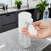 Distributeur automatique de savon Z4, bouteille transparente de 400ml, distributeur de savon à capteur infrarouge, montable au mur ou sur plan de travail