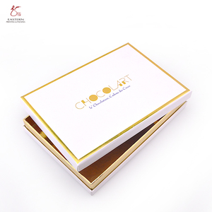 Bao Bì Giấy Sang Trọng Hộp Quà Tặng Rỗng Hộp Cứng Bao Bì Thực Phẩm Cho Kẹo Và Sôcôla Bán Buôn Với Vàng Trim Bảng Xám - Product Image 5