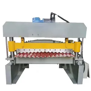 PPGI Round wave metal sheet corrugated panel roll forming machine for roofing sheet