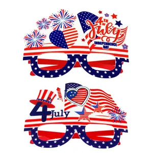 저렴한 미국 애국 파티 안경 독립 기념일 안경 장식 액세서리