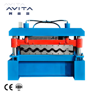 AVITA 골판지 타일 만들기 기계 골판지 지붕 시트 건설 용 기계 롤 성형 기계 만들기 지붕 타일 - Product Image 6