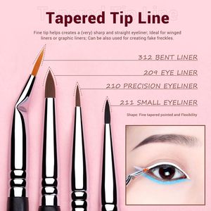 Jessup professionale 11 pz Set pennelli per il trucco per Eyeliner di lunga durata con spugna morbida senza lattice in scatola T324 e SP002