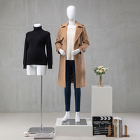 Mannequin de grossesse en FRP blanc mat avec design détachable, mannequin de maternité abstrait sans visage pour vitrine de magasin de maternité