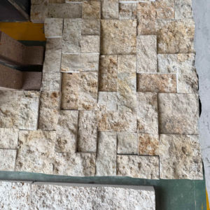 Alta qualità moderna esterno/rivestimento della parete interna Beige pietra calcarea coltivata mattonelle con finitura superficiale Modulare - Product Image 5