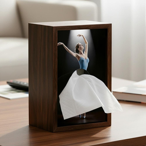 Porta Fazzoletti in Legno di Noce a Forma di Ballerina, Decorazione Professionale per Studio di Danza, Elegante Scultura Figurativa, Regalo di Anniversario per <span class=keywords><strong>Insegnanti</strong></span> - Product Image 4