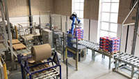 Máquina Robótica de Paletización para Alimentos y Bebidas, Robot Conjunto para Paletizar Cajas de Cartón