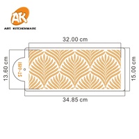 AK Wholesale Échantillon Gratuit Pochoirs en Plastique Découpés au Laser pour Glaçage de Gâteaux, Gabarits DIY pour Décorations de Fondant, Moule à Tamis à Sucre