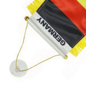 Custom Logo Digital Printed Germany Pennant <b>Flag</b> Hanging for Car Rearview Mirror and Home Decoration - Product Image 3