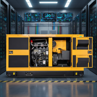 Générateur diesel triphasé super silencieux de 500 kVA, 400 V/230 V, 50 Hz, 400 kW, ATS inclus, à vendre
