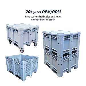 Thực phẩm cấp nhựa <span class=keywords><strong>Pallet</strong></span> hộp nhiệm vụ nặng nề lưu trữ <span class=keywords><strong>Pallet</strong></span> hộp 1200x1000 nhựa <span class=keywords><strong>Stackable</strong></span> <span class=keywords><strong>Pallet</strong></span> hộp - Product Image 2