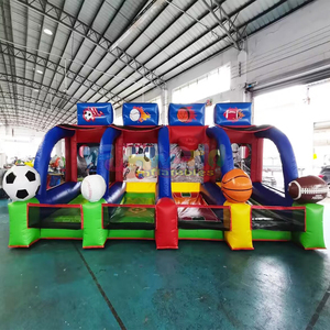 Ngoài trời Carnival Đảng hấp dẫn trò chơi tương tác jeux gonflables IPS Hệ thống tốc độ Inflatable Ninja trận chiến trò chơi - Product Image 5