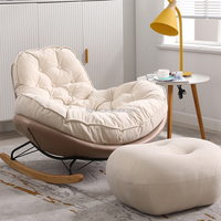 Fauteuil de Salon Confortable à Bascule, Design Européen, Fauteuil Inclinable Relax, Canapé Simple pour Salon, Prix de Gros