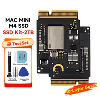 Kit SSD Solid State Drive 10-Layer Mac MINI M4 1TB 2TB untuk Peningkatan Kapasitas, Upgrade Partikel Baru, Memori yang Lebih Baik dengan Kit Perbaikan DIY