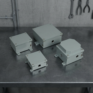 Boîtier de jonction en aluminium moulé sous pression, revêtu de peinture en poudre, avec dimensions sur mesure - Product Image 2