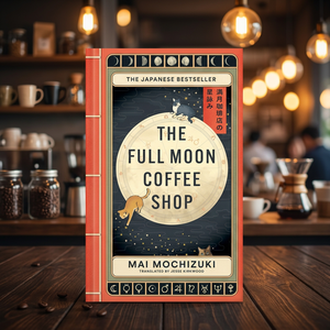 La cafetería Luna Llena de Mai Mochizuki, novela japonesa de fantasía acogedora, con gatos parlantes y la historia de una cafetería, libro en inglés de bolsillo. - Product Image 1