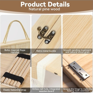 <span class=keywords><strong>Mesa</strong></span> Plegable de <span class=keywords><strong>Madera</strong></span> Sólida Estilo Europeo Americano Moderno STG, Muebles Plegables Portátiles para Exteriores, Playa y <span class=keywords><strong>Picnic</strong></span> con Mantel - Product Image 5