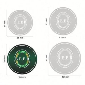 Sous-verres en mousse personnalisés en gros, sous-verres blancs solides pour impression par sublimation, cadeaux promotionnels, publicité, marquage, logos - Product Image 2