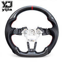 Setir Kemudi Pintar LED Berbahan Kulit Berlubang Serat Karbon Tanpa Spoke, Kompatibel dengan Mazda MX-5 ND/Miata 2016-2025, Upgrade Buatan Cina